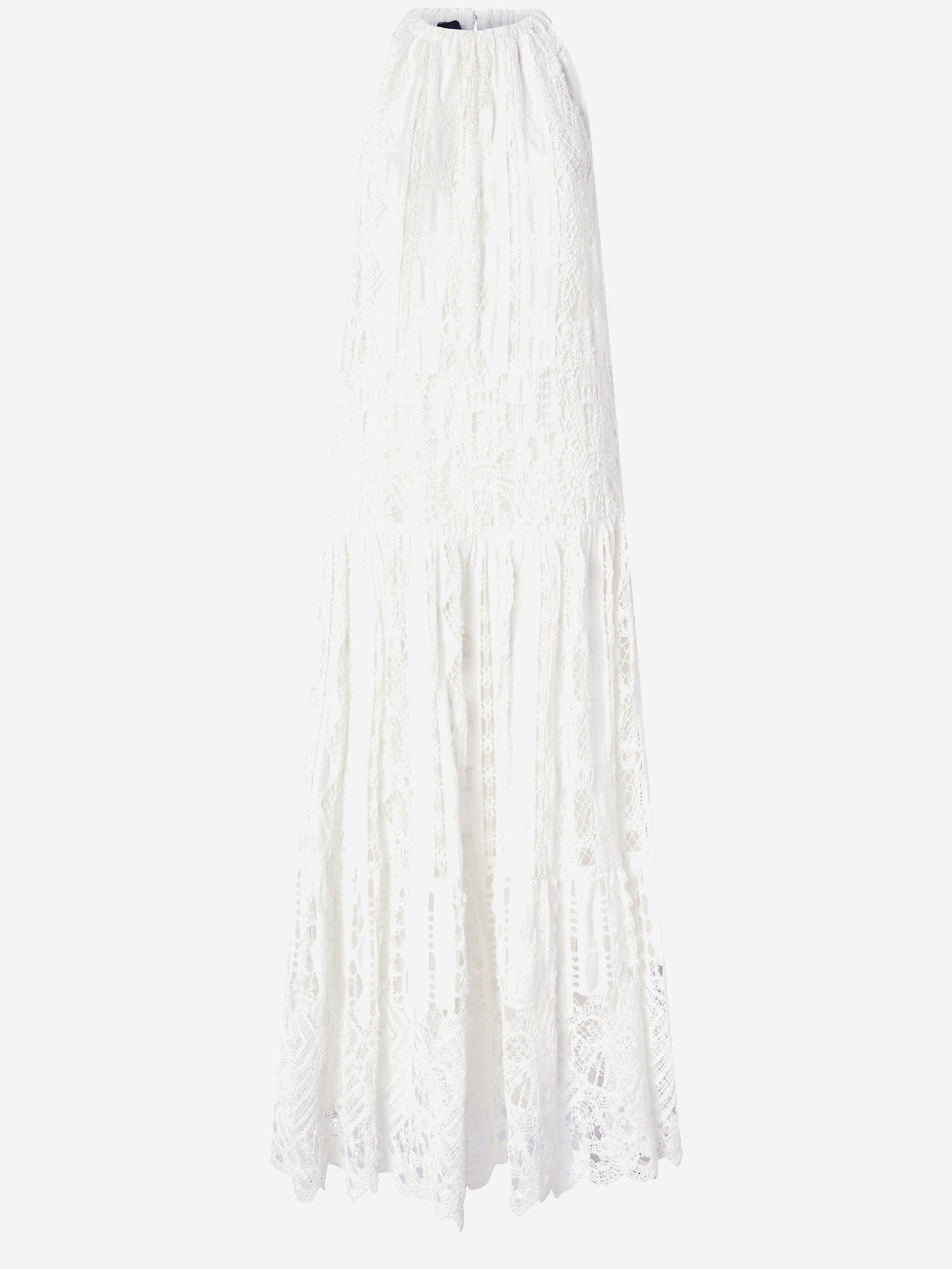 Jupe Macramé Rétro PINKO - Crème - Taille S/EU36 - Fermeture Éclair - Neuf étiquettes