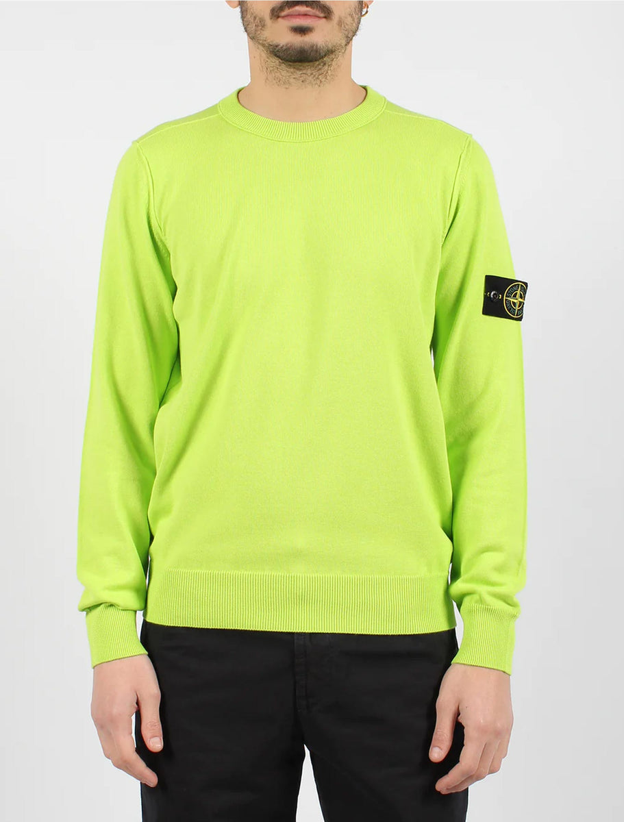 Yellow Sweatshirt Neon Gelb Stone Island Pullover Neongelb Stone