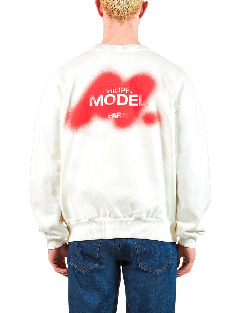 Philippe Model Light Blue Logo Printed Long Sleeves Sweater main image 0