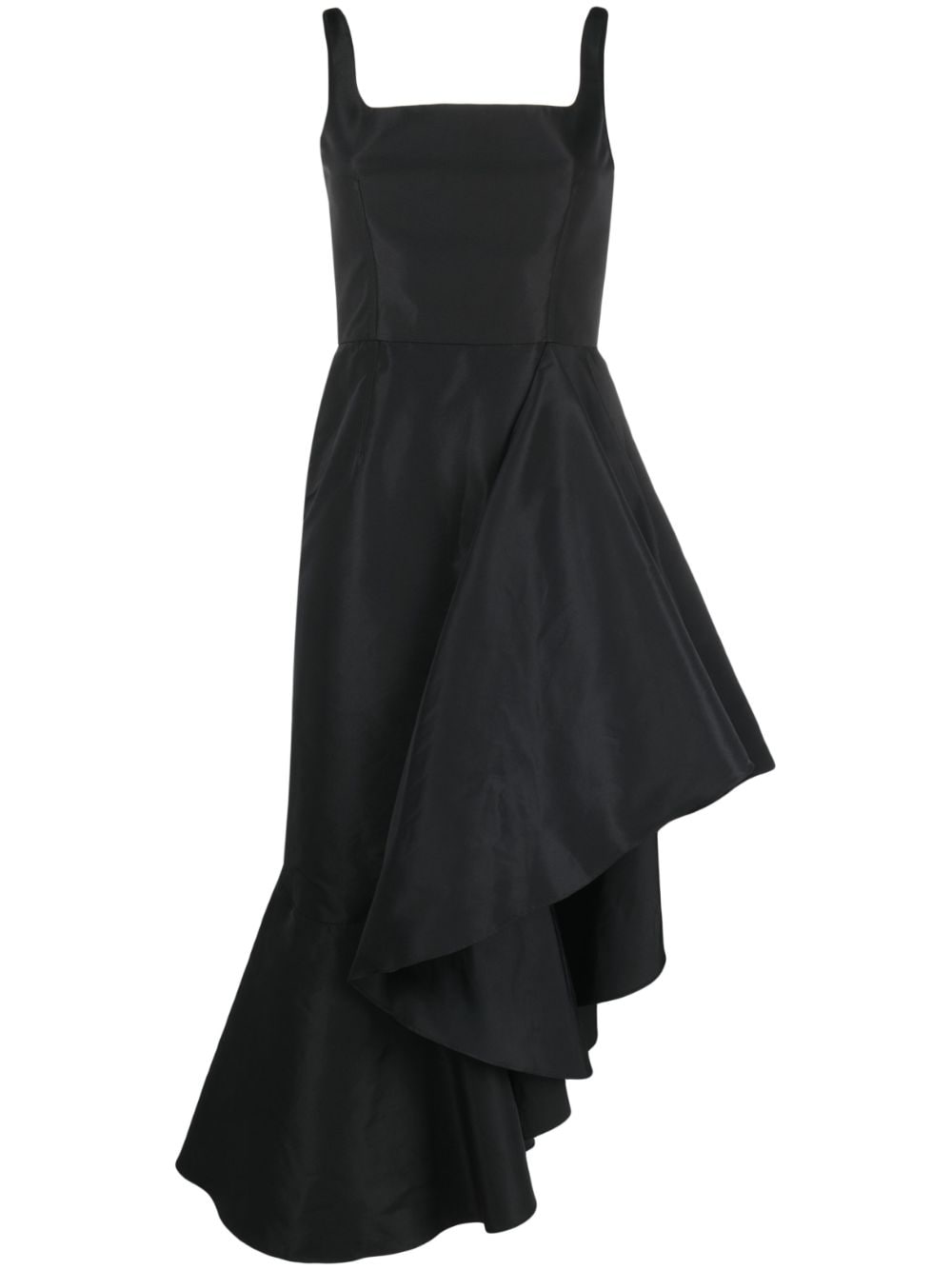 alexander mcqueen asymmetric dress Alexander Mc Queen Asymmetric Draped Midi Dress – Balardi
