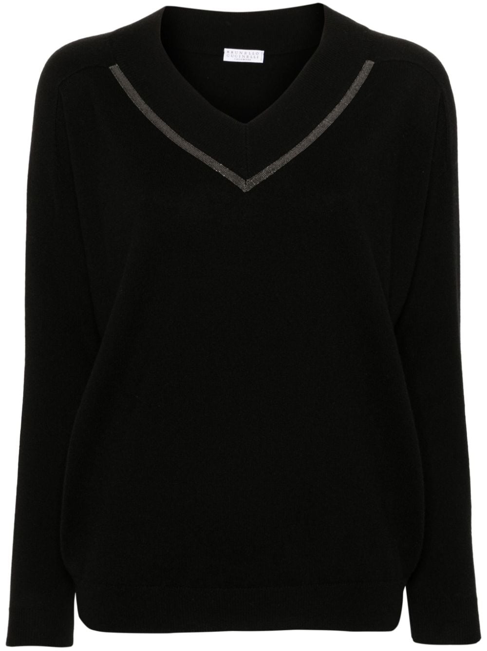 Brunello Cucinelli V Neck Cashmere Sweater – Balardi