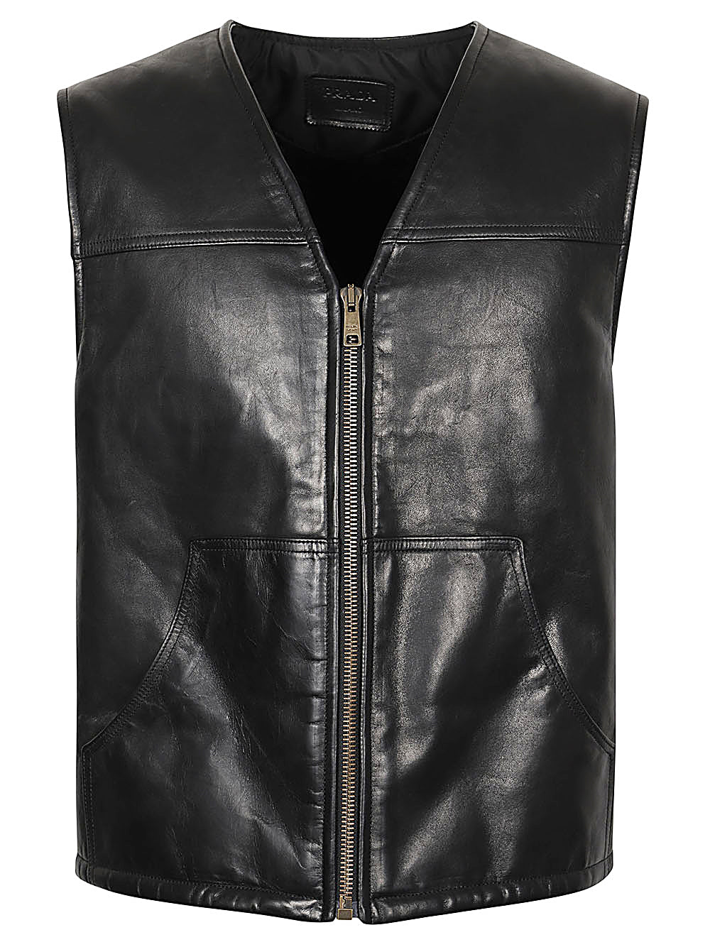 Prada Logo Leather Vest – Balardi