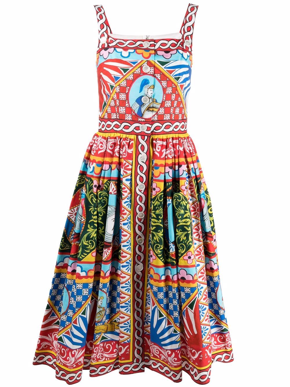 Dolce & Gabbana Carretto Print Cotton Dress – Balardi