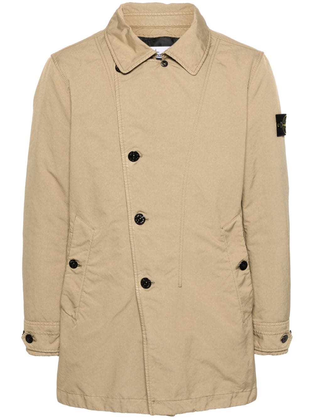 David Tc Herren Mantel Stone Island Dgmindia Trench Coat Beige