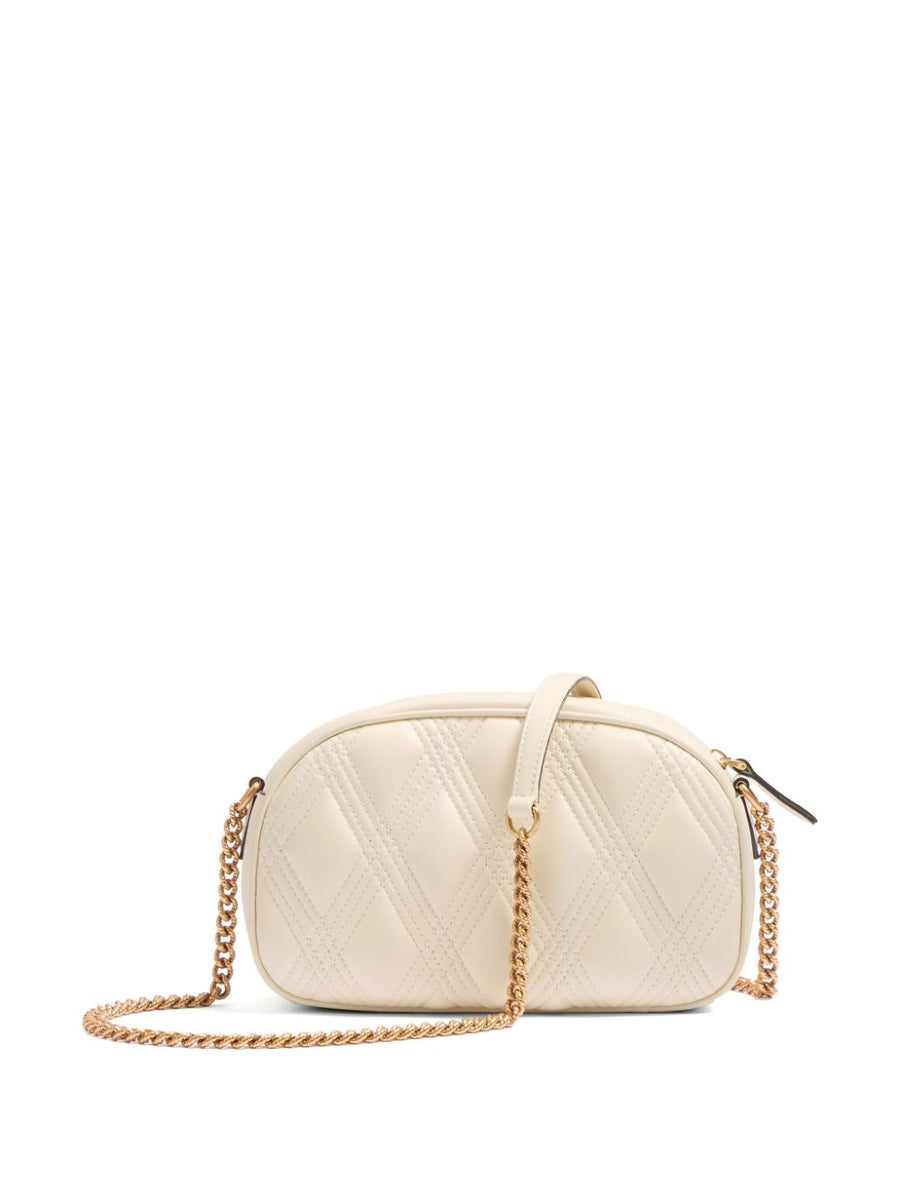 Valentino Garavani Women Ivory Nappa Leather Large Quiltie 67 Shoulder Bag