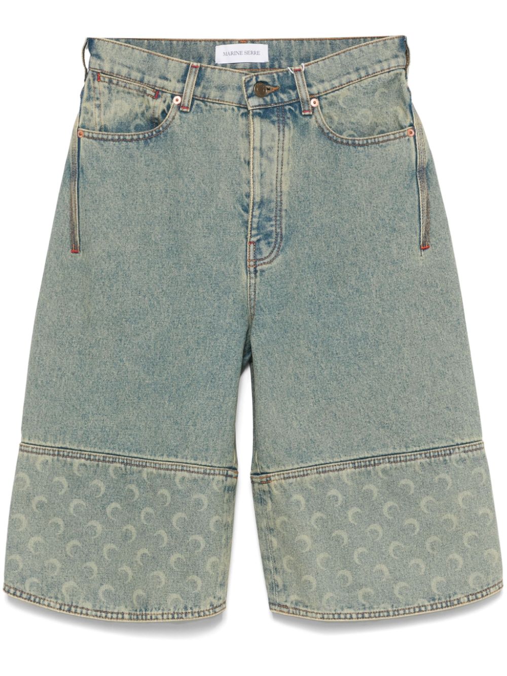 Marine Serre Moon Denim Bermuda Shorts – Balardi