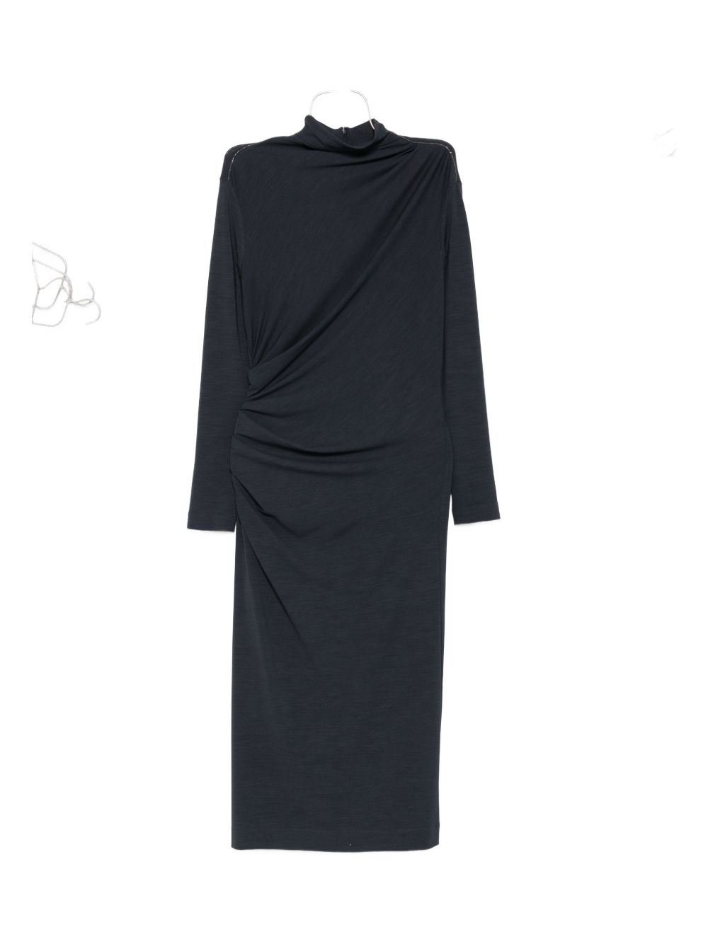 knee length dresses for ladies Regina Embellished Wool Blend Midi Dress main image 1