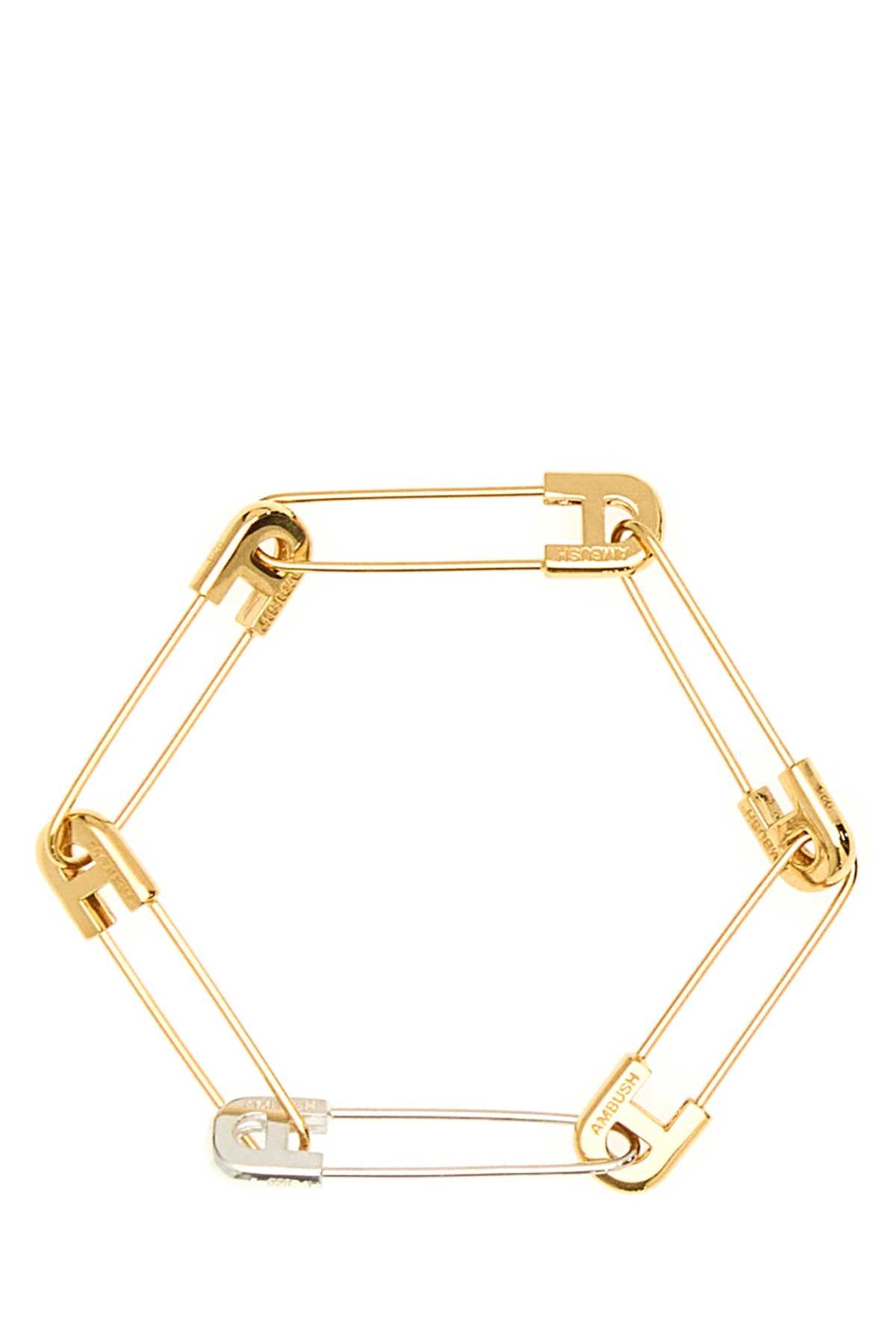 Ambush Two Tone Metal A Safety Pin Link Bracelet – Balardi