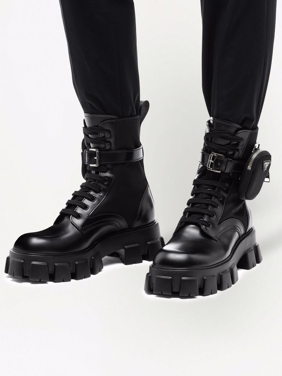 Prada Monolith Boots With Pouch Balardi