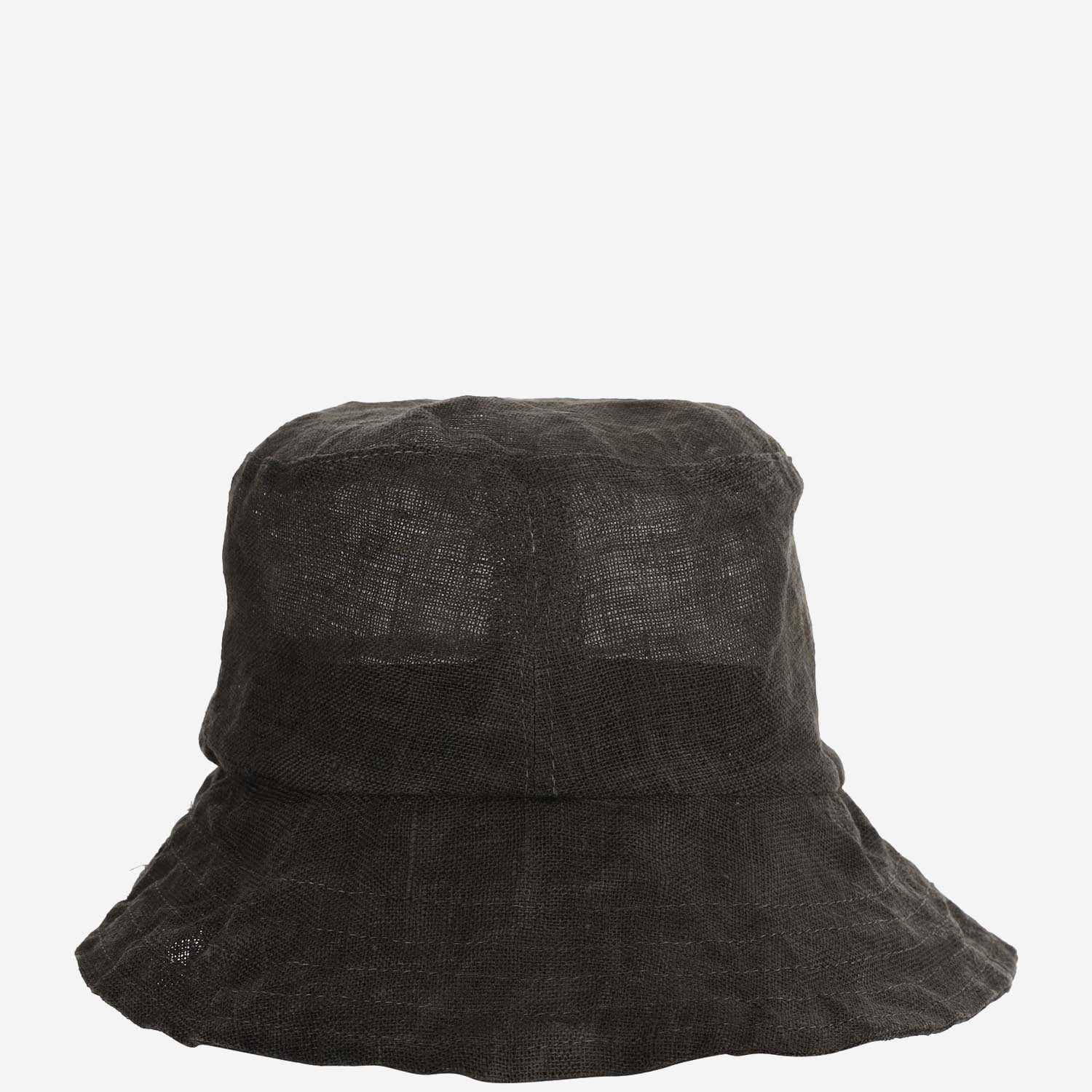 希少 REINHARD PLANK Black Linen Bucket Hat Reinhard Plank Linen Bucket Hat – Balardi