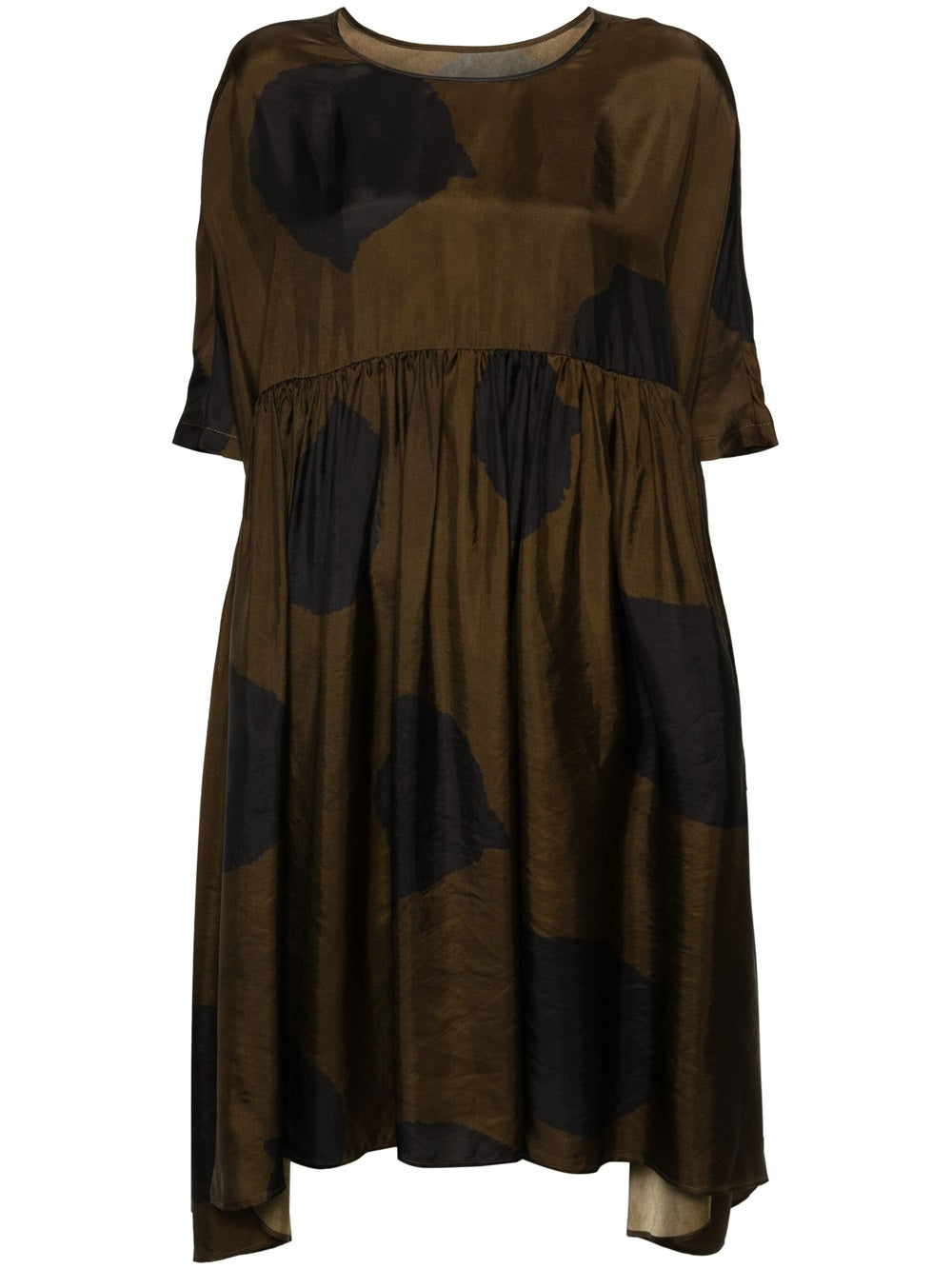 uma wang dress WANG-Dresses-Midi Dresses-UW240 10corsocomo Chocolate brown UMA WANG Aspen Draped Voluminous