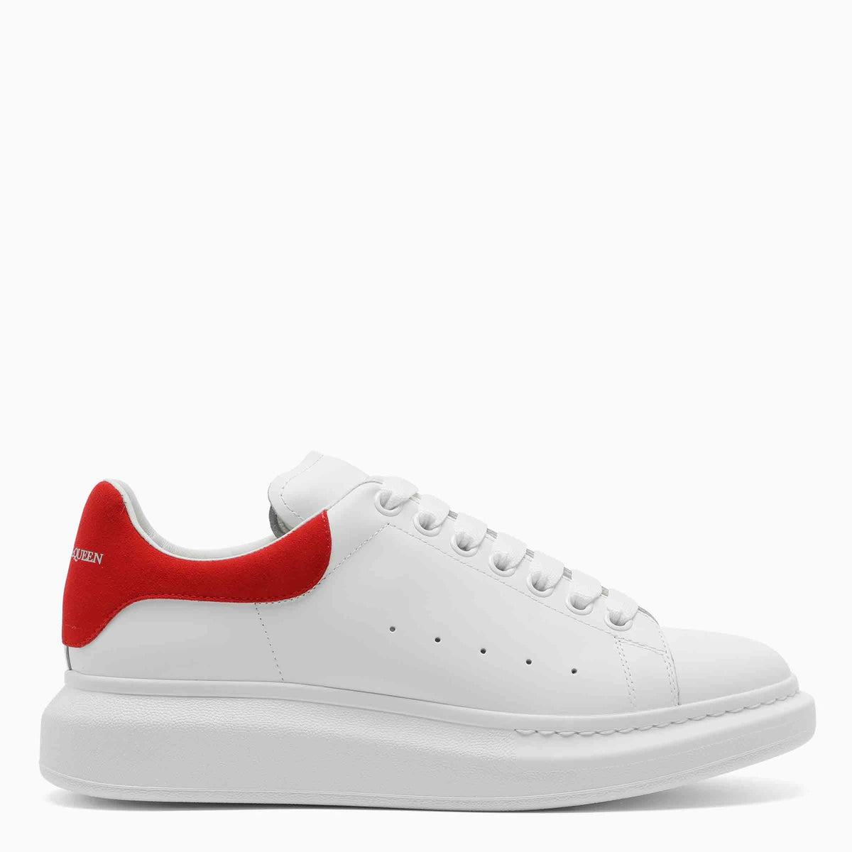 Alexander Mc Queen Men 's Wit/rood extra grote sneakers | Balardi