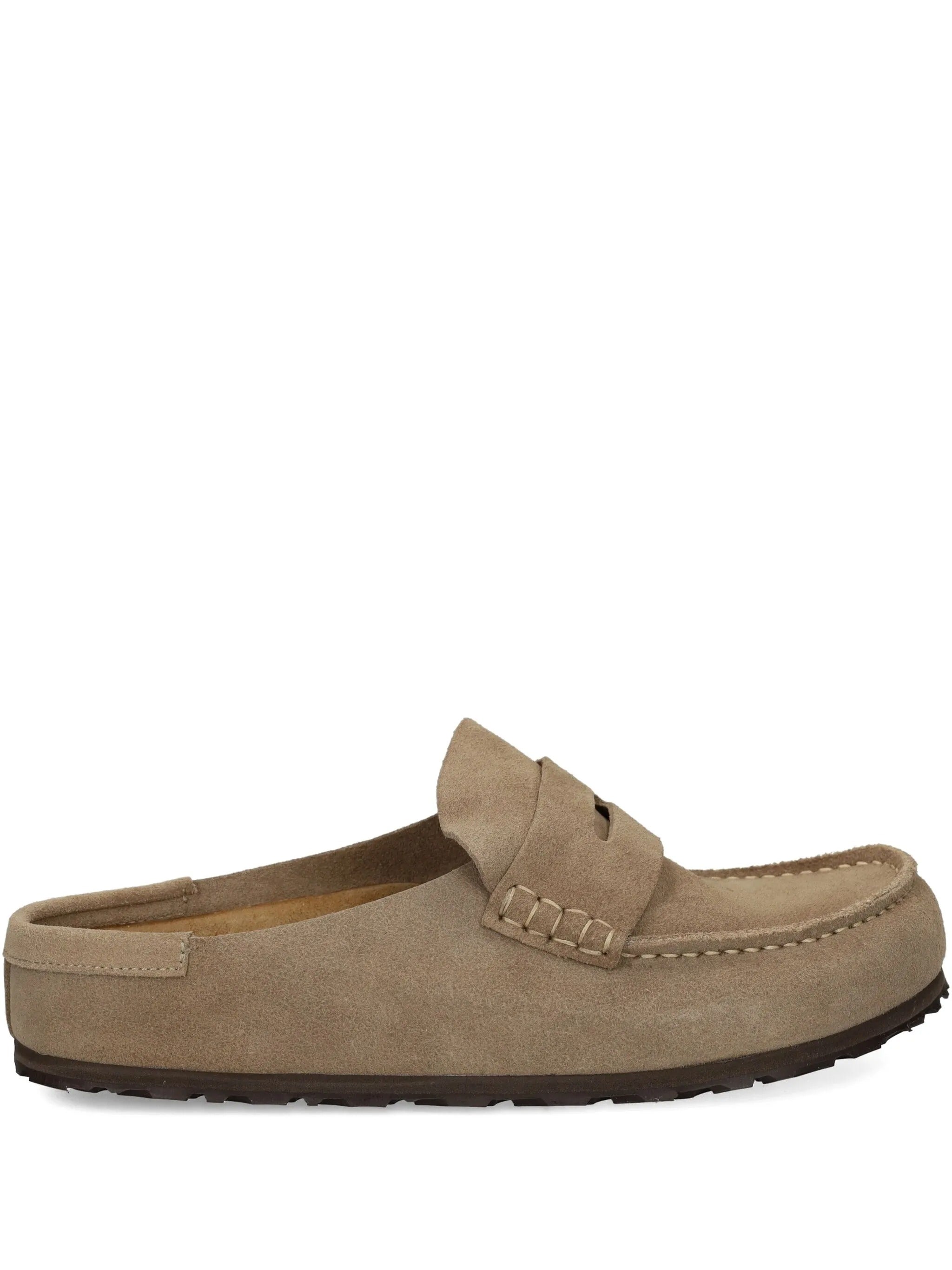 靴 BIRKENSTOCK NAPLES TAUPE Birkenstock Naples Wrapped Taupe, Suede Leather – Balardi