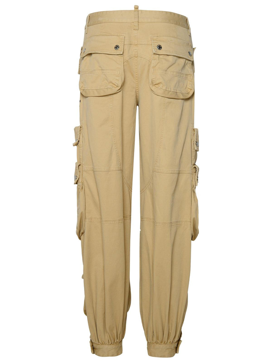 Only Beige Cotton Cargo Pants