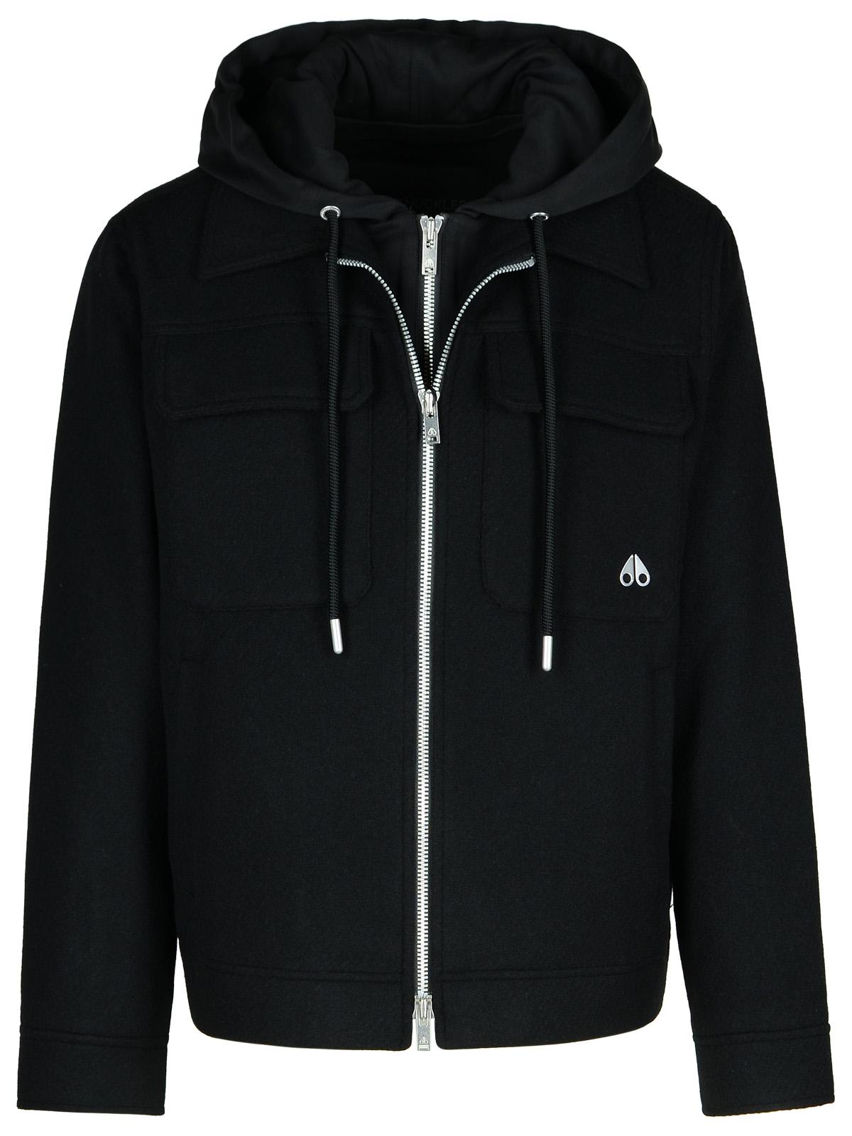 Moose Knuckles 'Snowdown' Black Wool Blend Jacket – Balardi