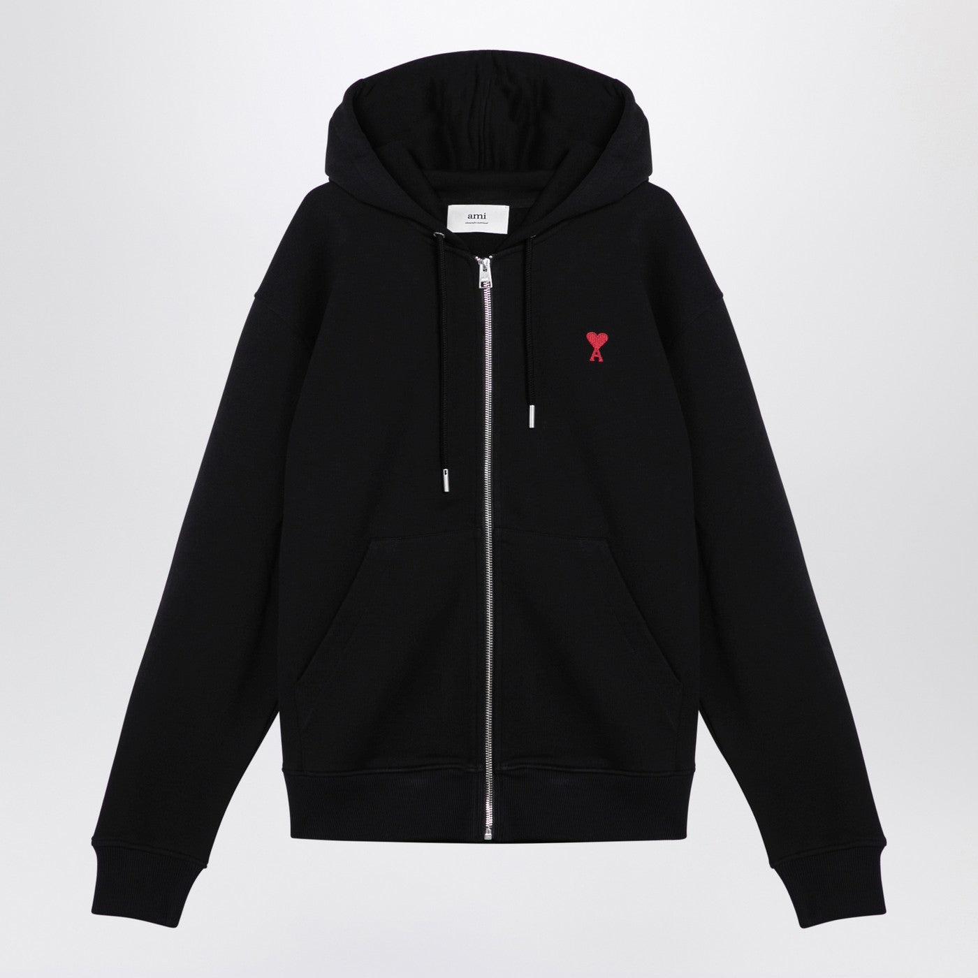 Ami Paris Ami De Coeur Black Zip Sweatshirt – Balardi