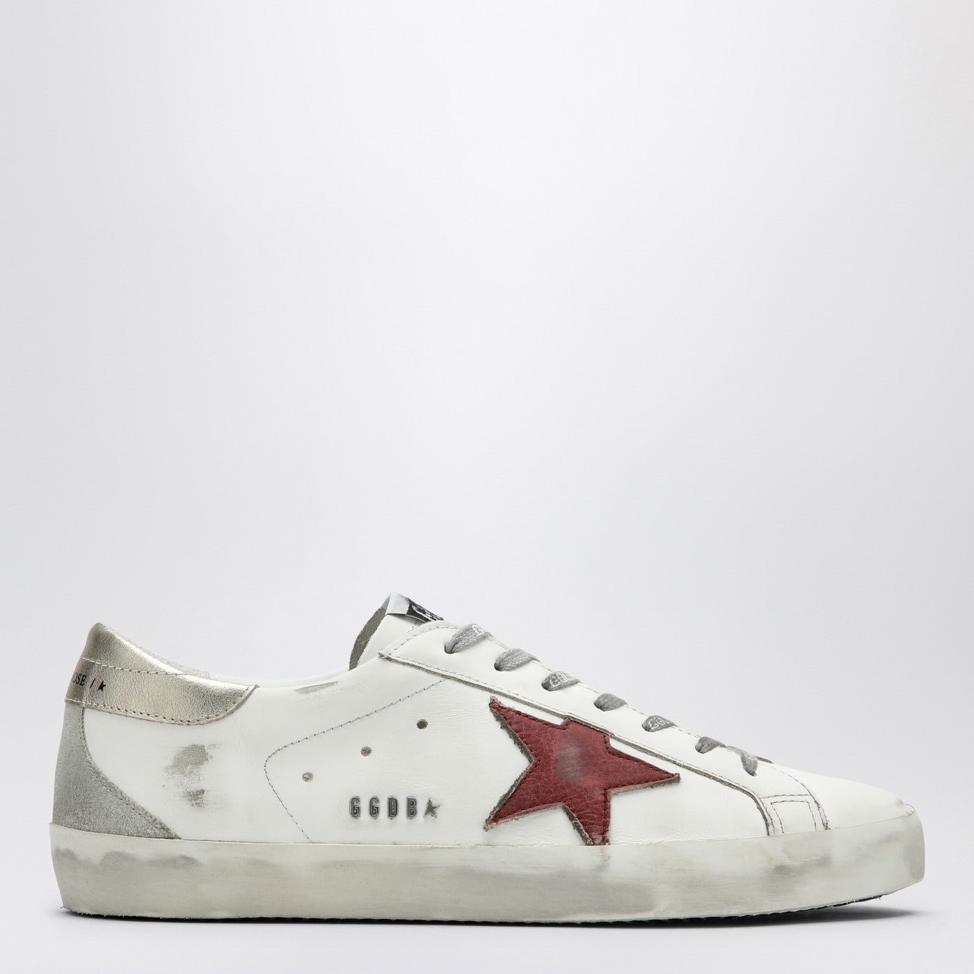 Golden Goose Sneakers Super Star White/Red/Platinum – Balardi