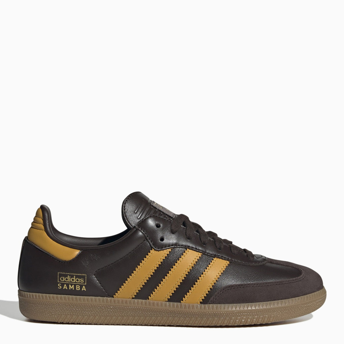 Italy Samba Heren Bruin Adidas Originals Low Samba OG Bruin/Yellow