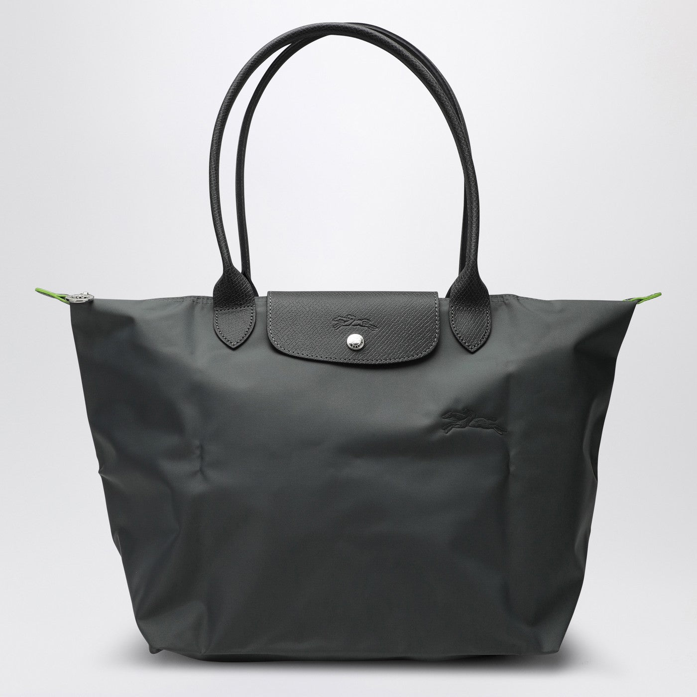 Longchamp Graphite Coloured L Le Pliage Green Bag – Balardi