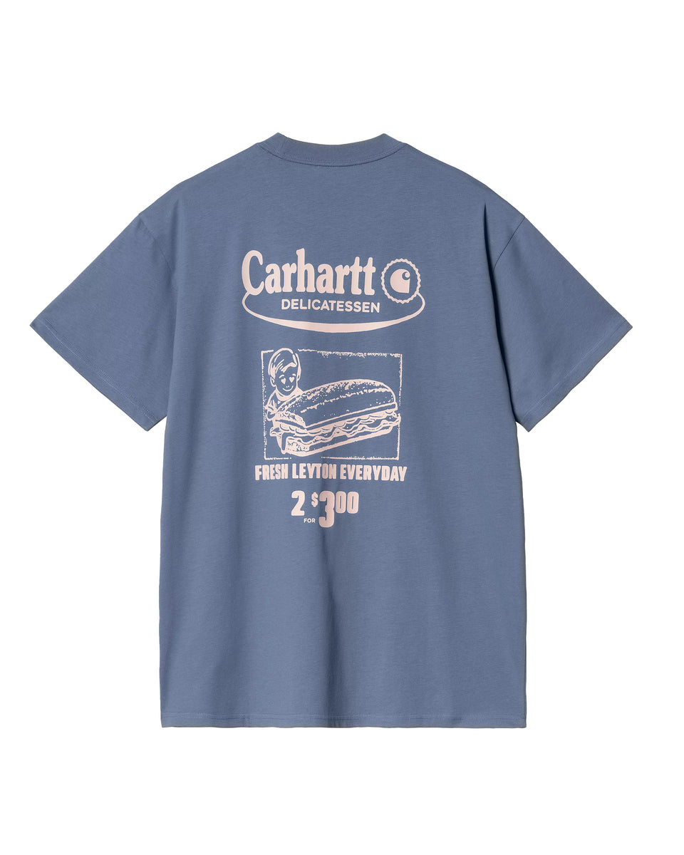 Carhartt Wip T Shirt S/S Catalogue Blu Balardi