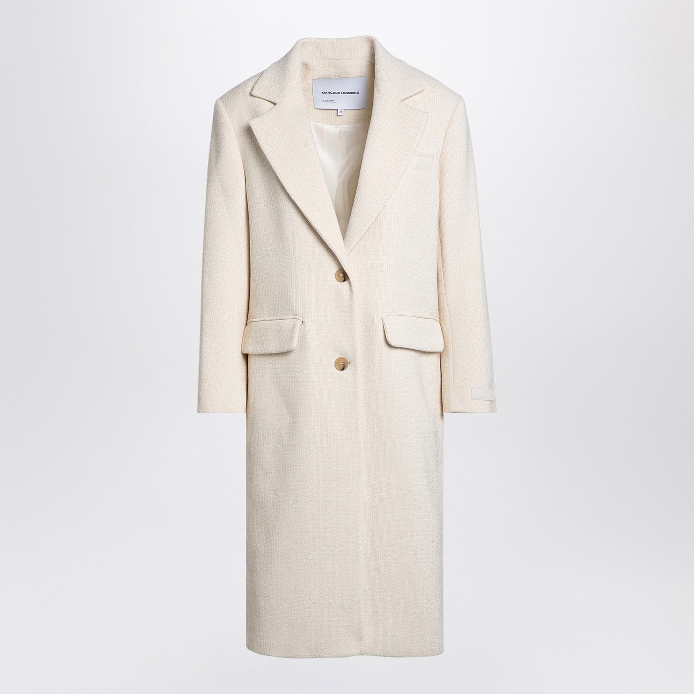 Margaux Lönnberg White Single Breasted Coat – Balardi