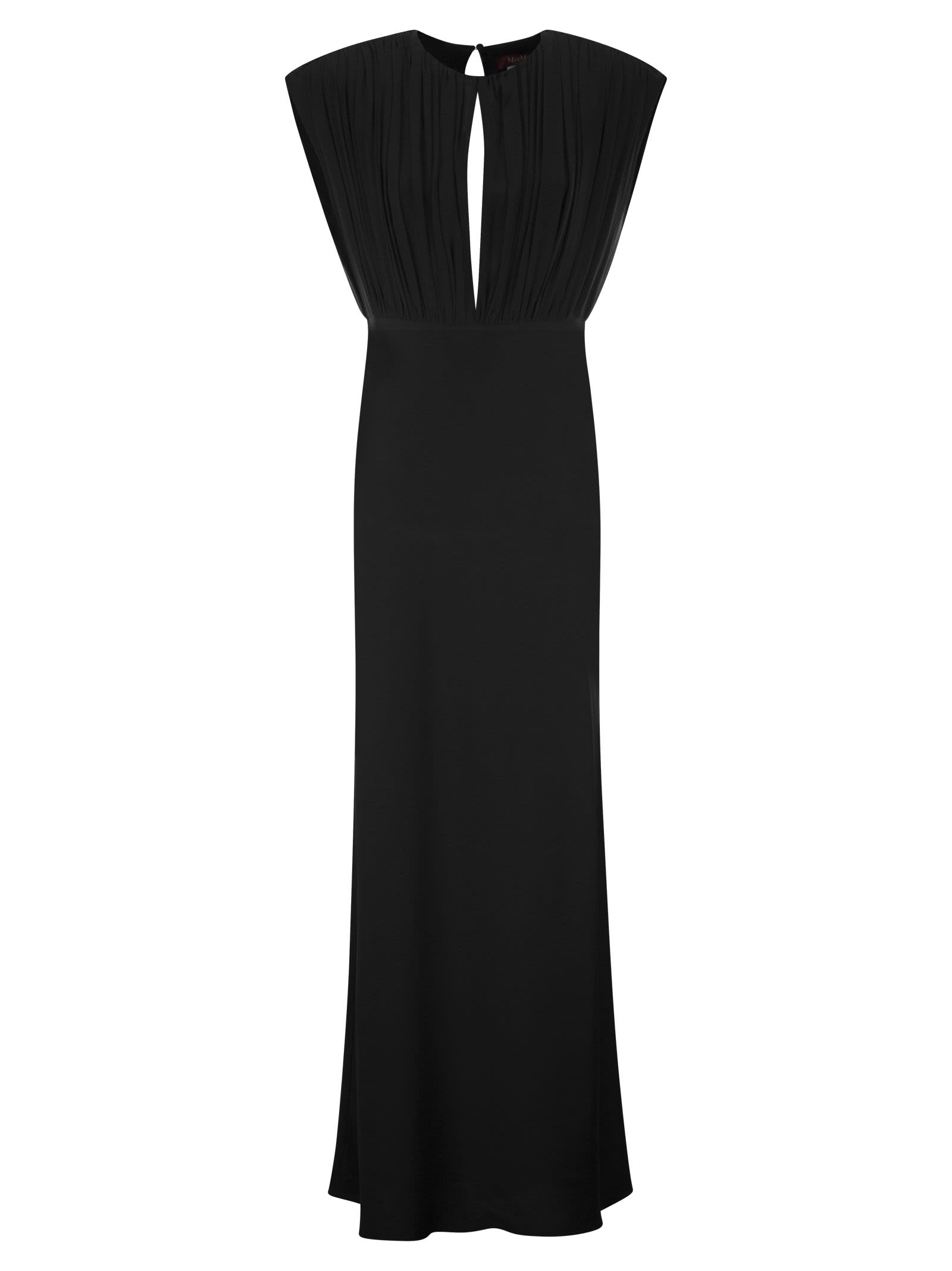Max Mara Studio Randers Georgette And Enver Satin Long Dress Balardi Max Mara Studio Randers Georgette And Enver Satin Long Dress Balardi