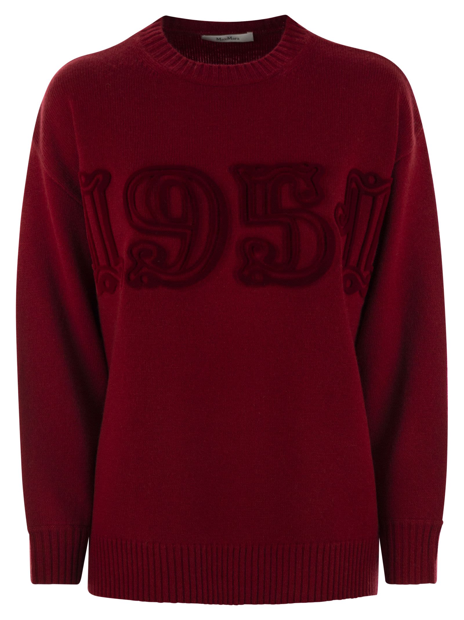 Max Mara Fido Monogramm Pullover in Wolle und Kaschmir – Balardi