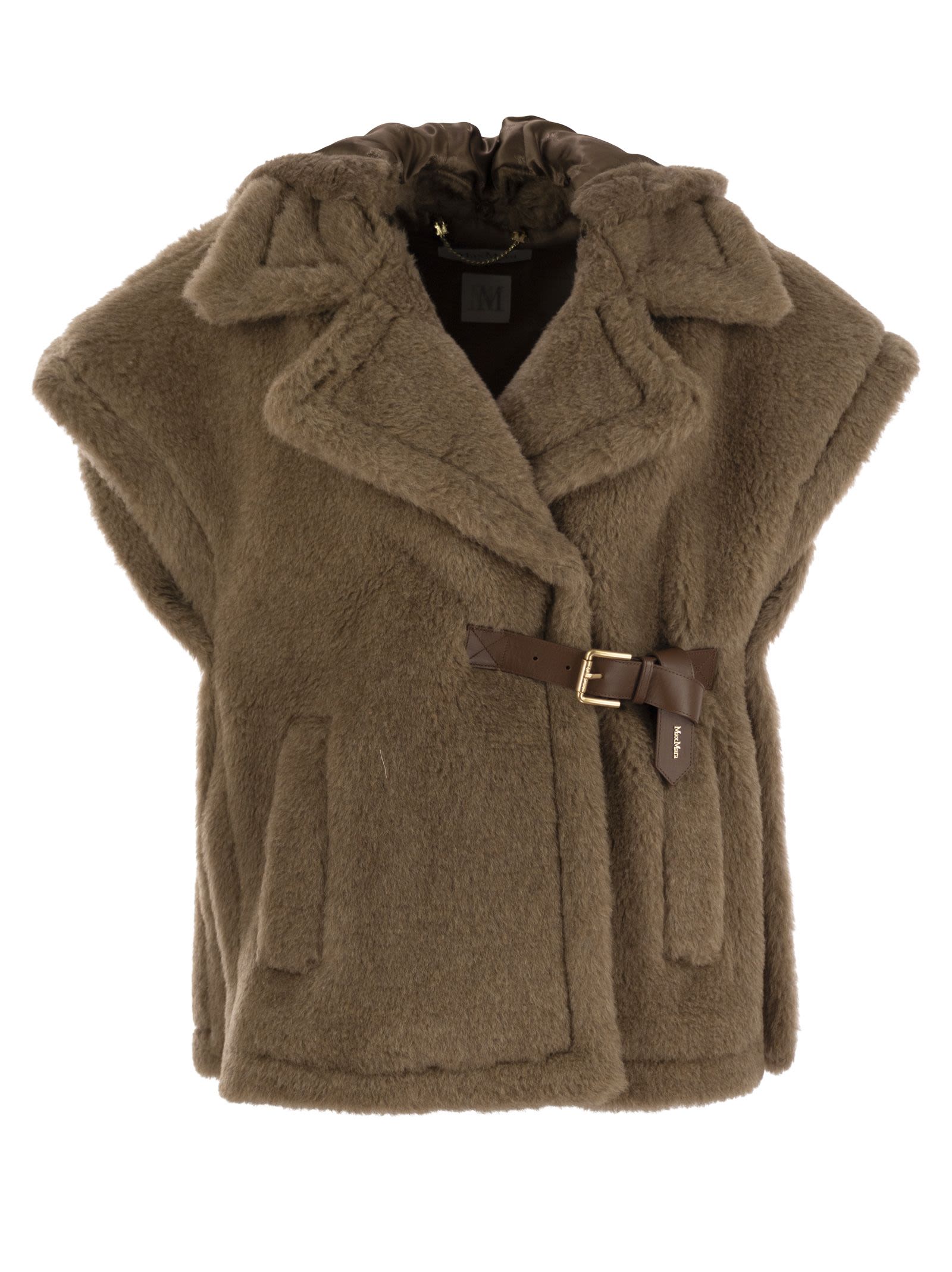 Max Mara Lanoso4 Teddy Fabric Vest Cape – Balardi