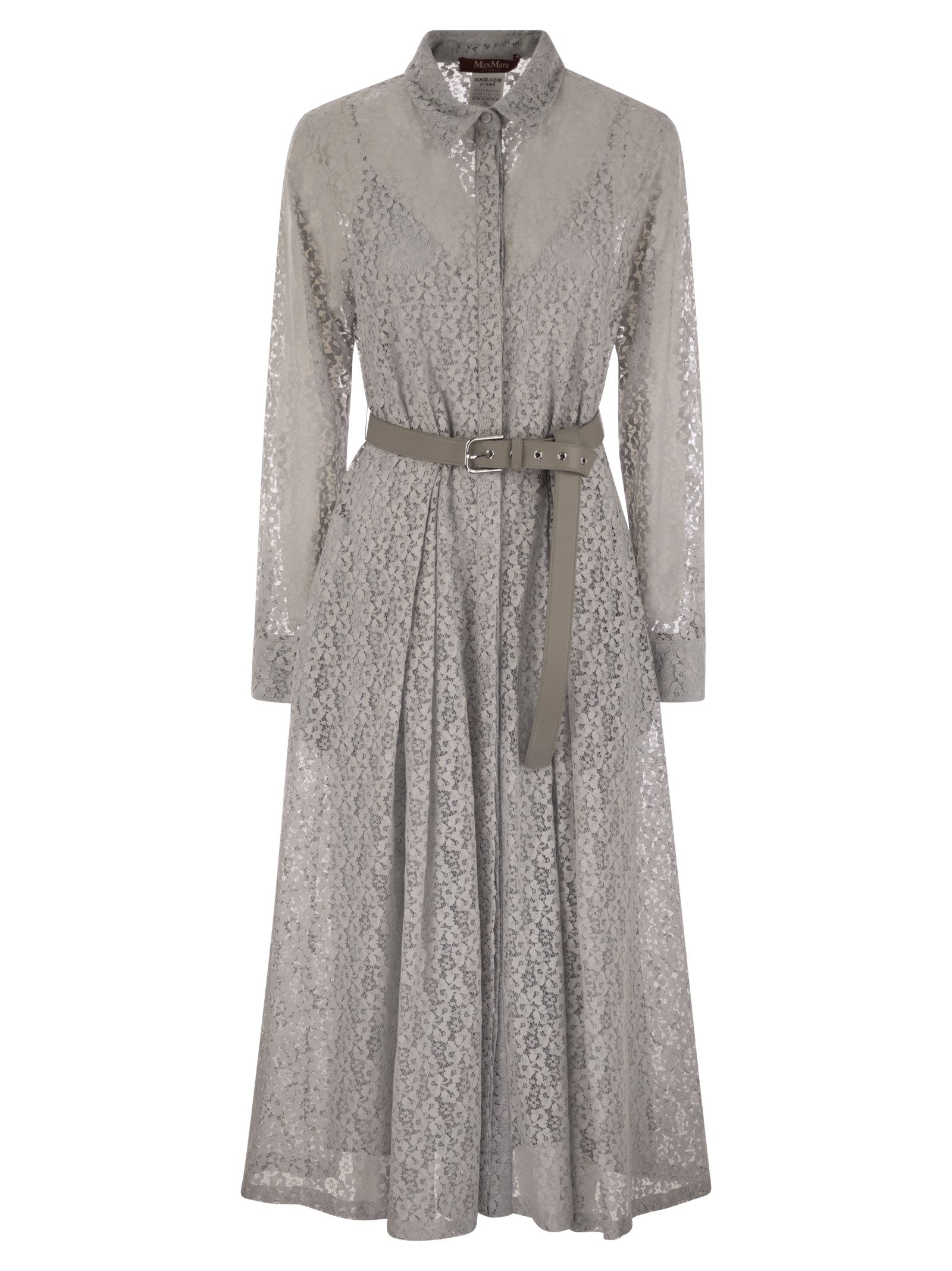 Max Mara Studio Canada Lace Effect Shirt Dress  Balardi