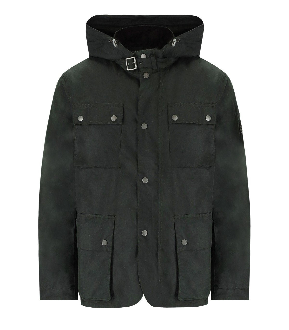 Barbour International Auto Wax Sage Green Hooded Jacket – Balardi