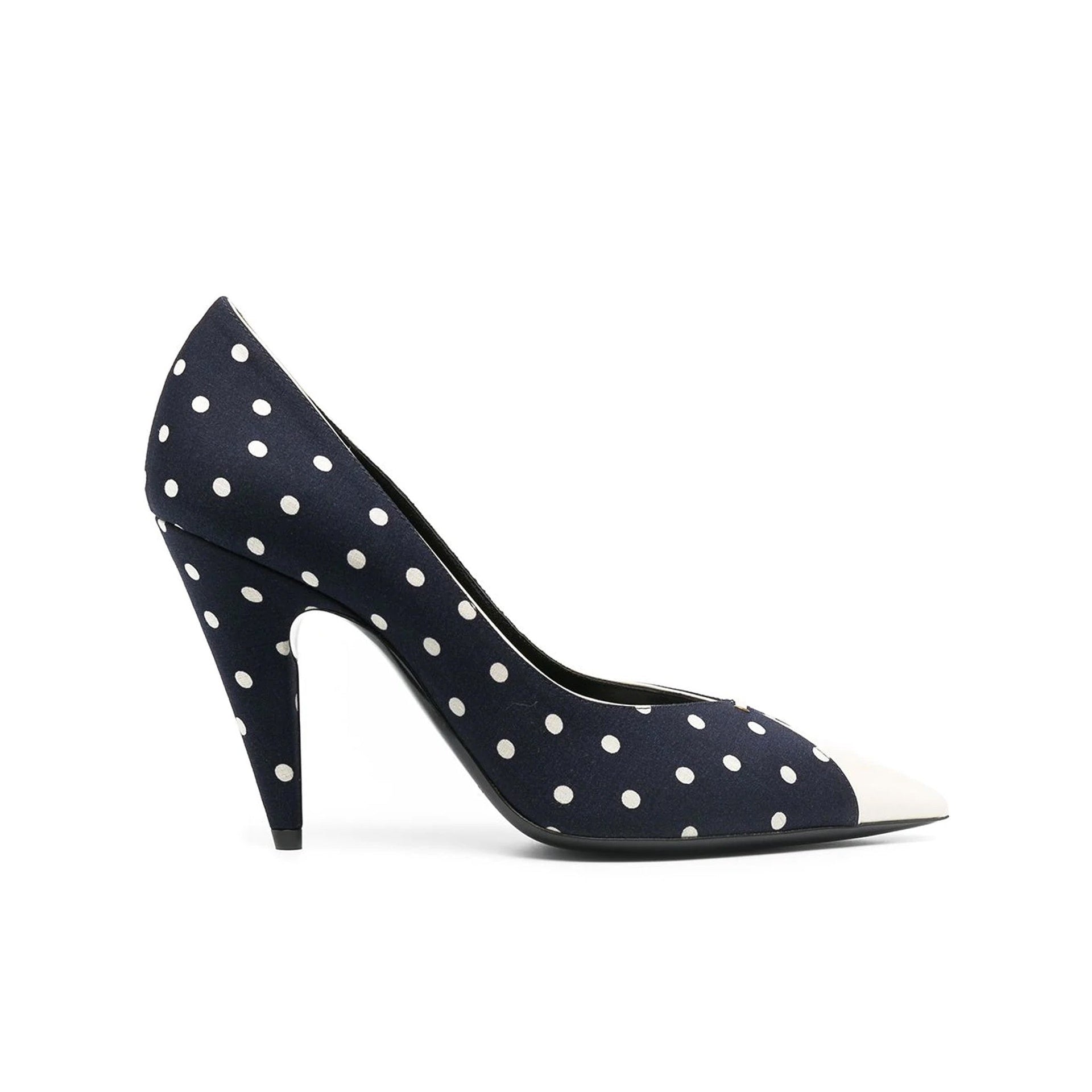 Saint Laurent Lola Polka Dot Print Pumps – Balardi