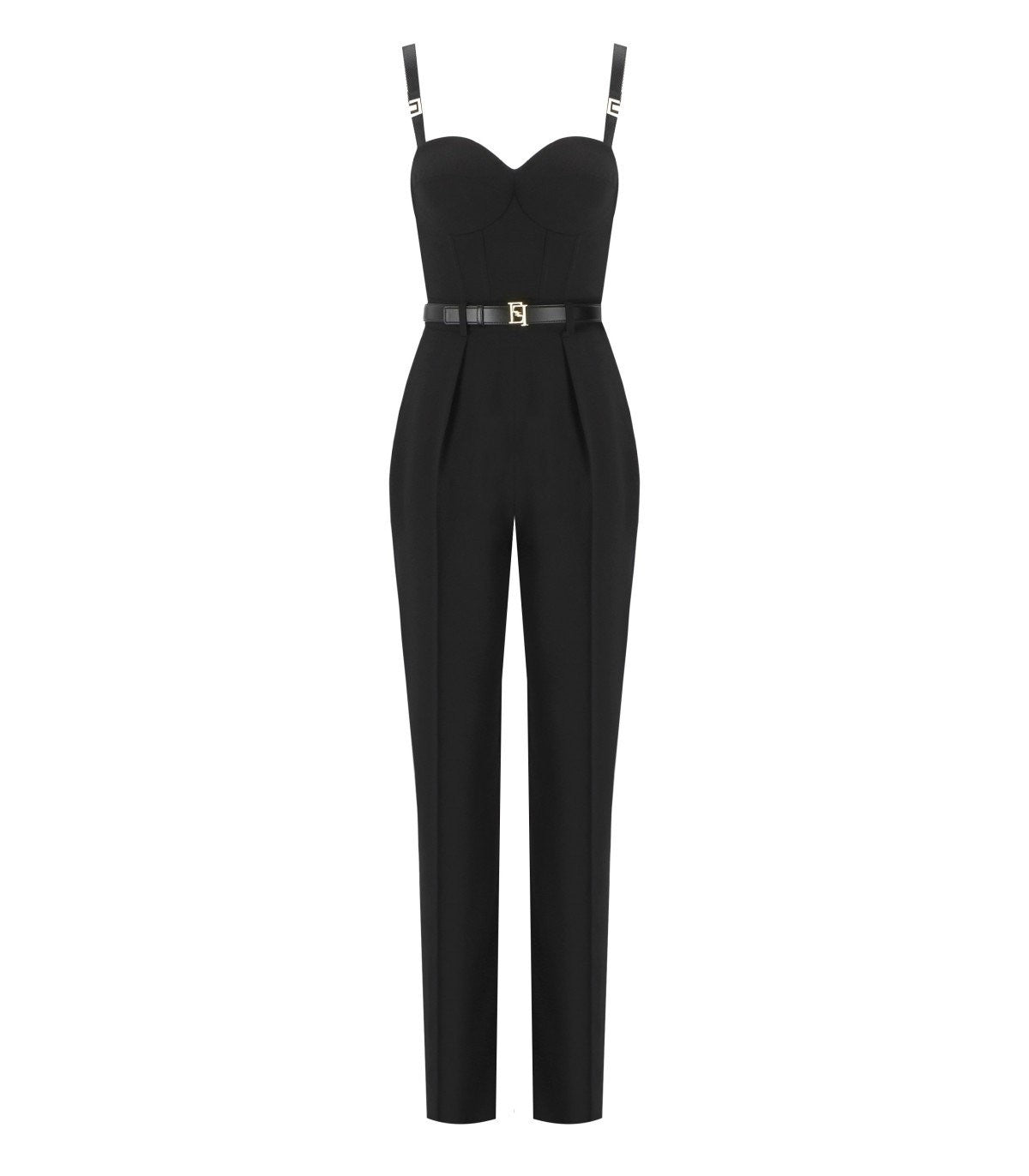 Elisabetta Franchi Black Bustier Jumpsuit – Balardi