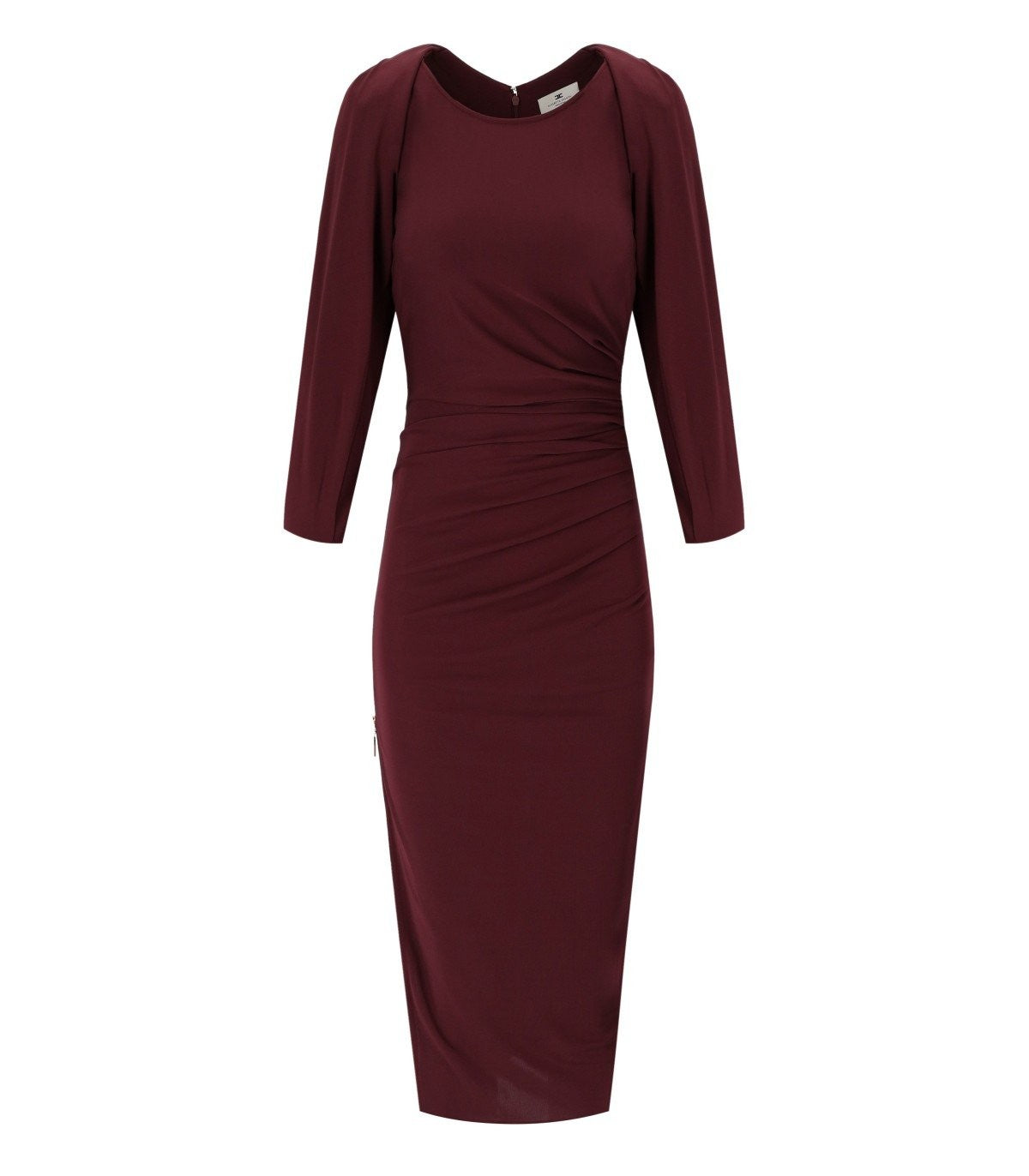 Elisabetta Franchi Rouge Noir Midi Robe – Balardi