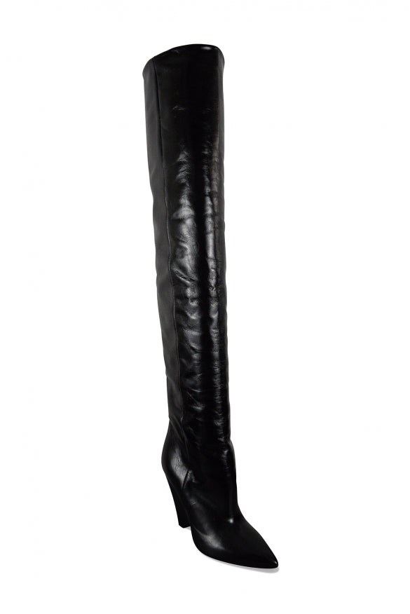 Black Niki 105 Slouch Leather Boots main image 0