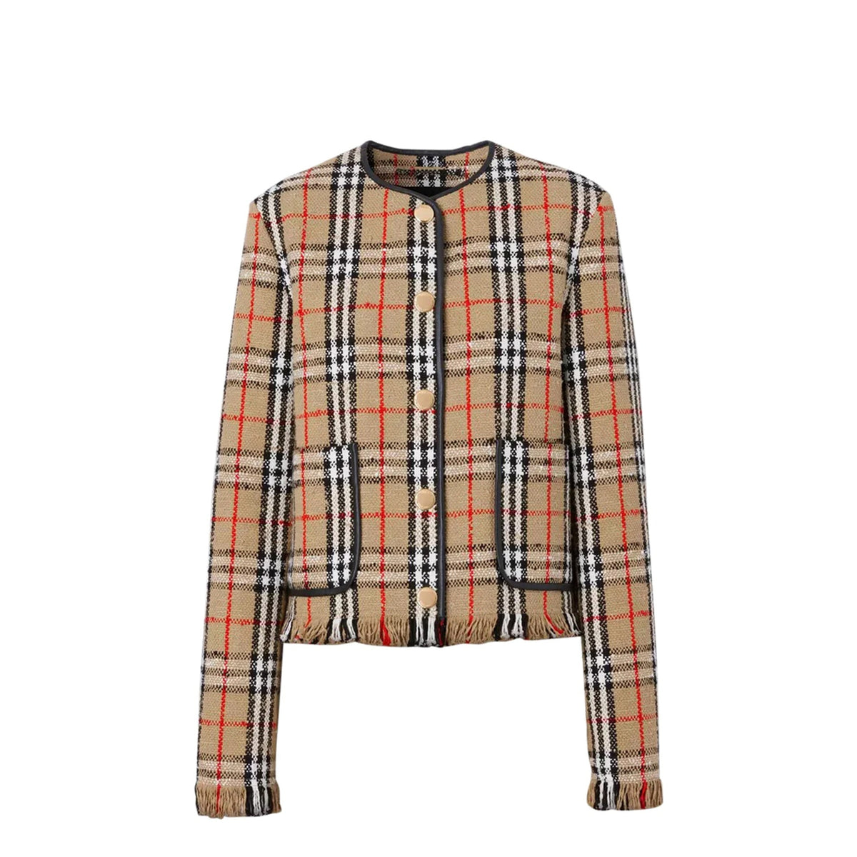 Burberry Men's Check Motif Jacket