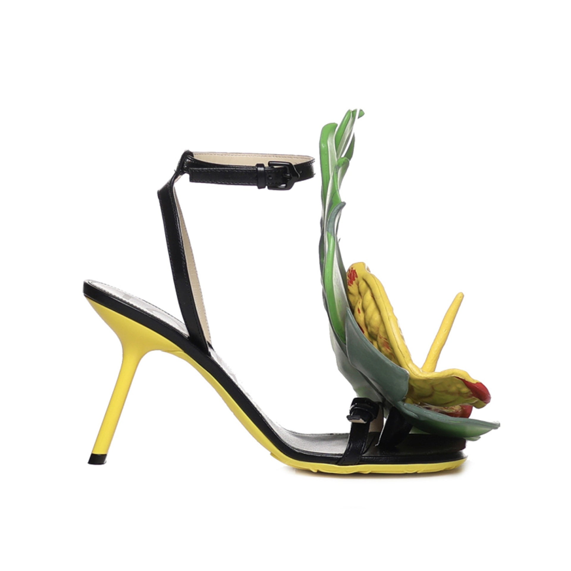 loewe anthurium shoes Loewe Petal Monstera Leather Sandals – Balardi