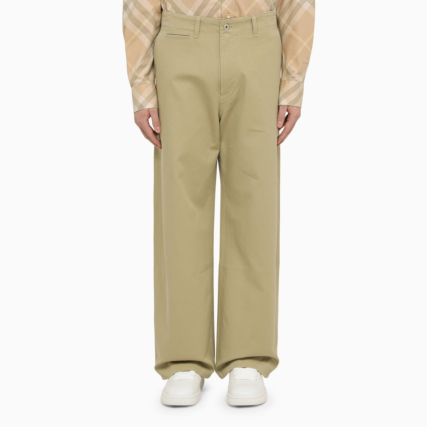 burberry wide straight スラックス trousers Burberry Straight Hunter Cotton Trousers – Balardi