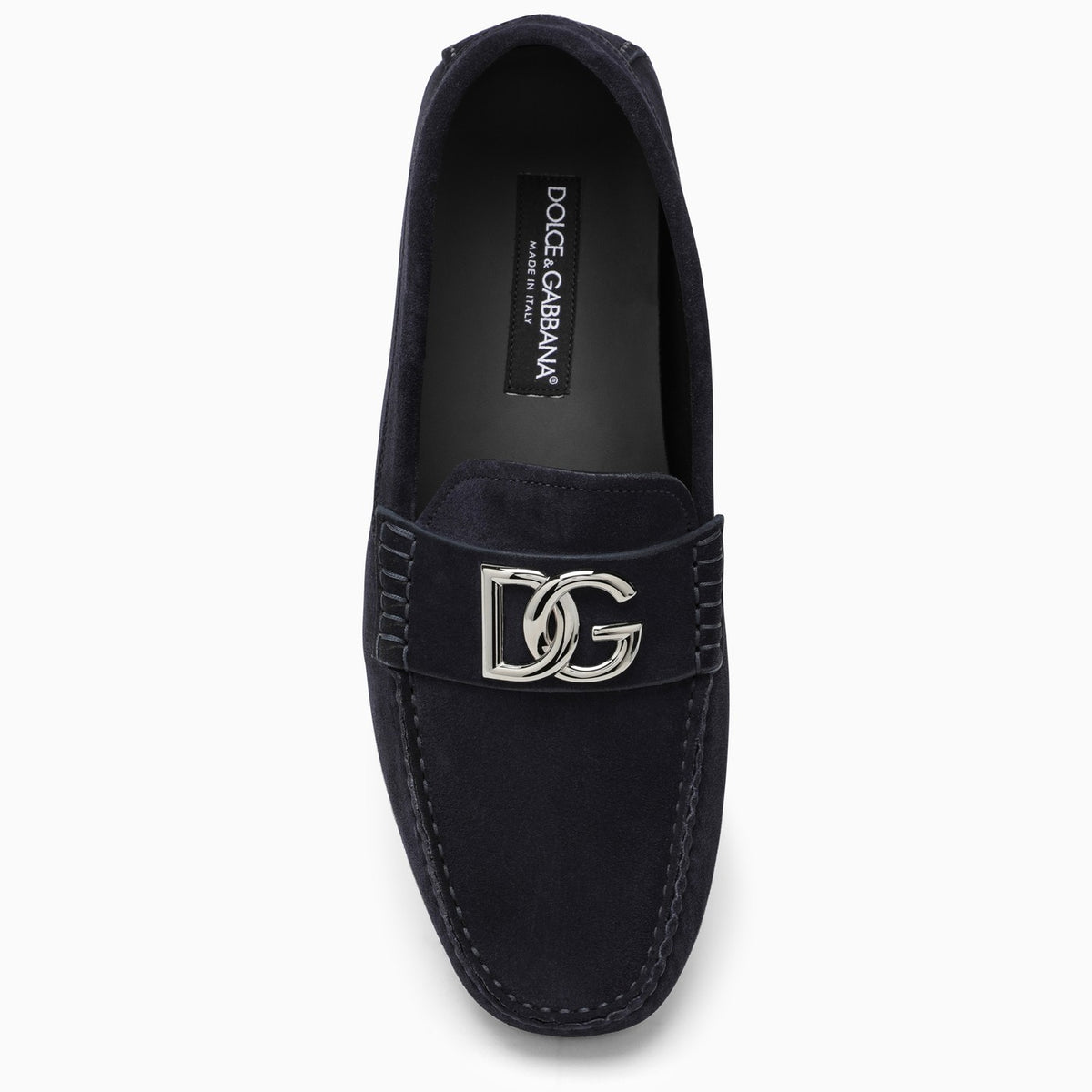 Dolce&Gabbana Men Dg Logo Suede Loafers