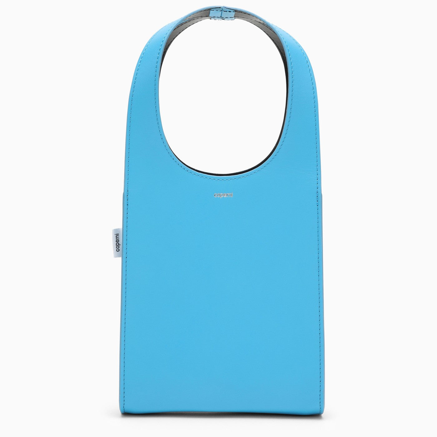 Coperni Micro Swipe Tote Bag Light Blue Leather – Balardi Coperni Micro Swipe Tote Bag Light Blue Leather – Balardi
