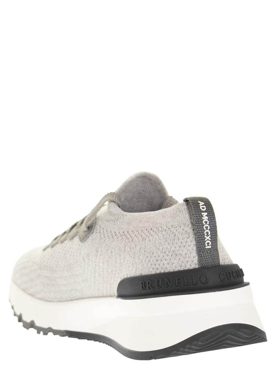 Brunello Cucinelli Gray Calf Leather Bos Taurus Slip-On Loafers main image 1