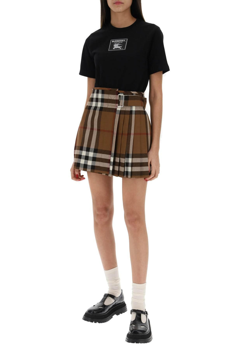 Burberry pleated 2024 mini skirt