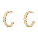 Crystal d'or de boucle d'oreille à jouets moyens ou