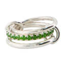 Petunia Chrome Diopside Ring Spinelli Kilcollin Green Silver