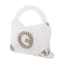 Beaded Bag Germanier Beads Transparent And Silver