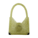 Beaded Hobo Bag Germanier Beads Green/Black
