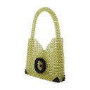 Beaded Hobo Bag Germanier Beads Green/Black
