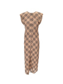 Ami Robe Longue Avec Details Bords Francs