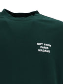 Dr�Le De Monsieur Dark Green Bold Slogan T Shirt