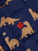 Doudoune à capuche Mini Rodini Dinos Aop