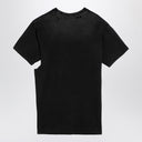 Enfants Riches Déprimés Black Washed Out Cotton T Shirt With Wear And Tear